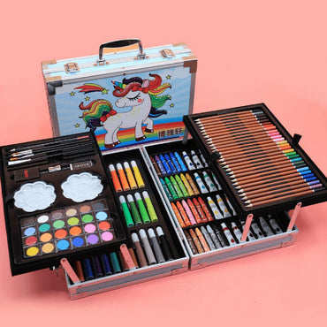 Drawing Set Case | 145 Pcs Painting & Drawing Coloring Kit